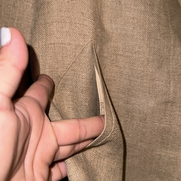 Gucci vintage blazer linen lined button down pockets size 40 large 10 - Picture 4 of 8